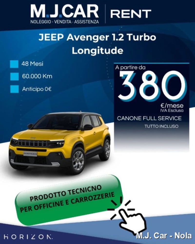 Jeep Avenger 1.2 turbo Longitude fwd 100cv