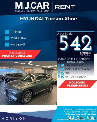 Hyundai Tucson 1.6 hev NLine 4wd auto nuova