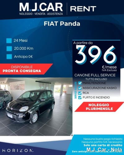 Fiat Panda 1.0 firefly hybrid s&s 70cv 5p.ti nuova