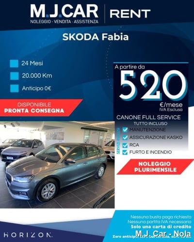 Skoda Fabia 1.0 tsi evo Selection 115cv nuova