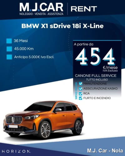 BMW X1 sDrive 18i xLine nuova