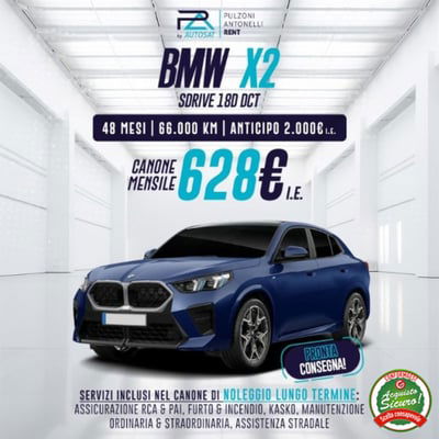 BMW X2 sdrive 18d auto nuova