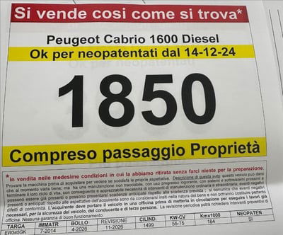 Peugeot 206 16V 3p. XS usata