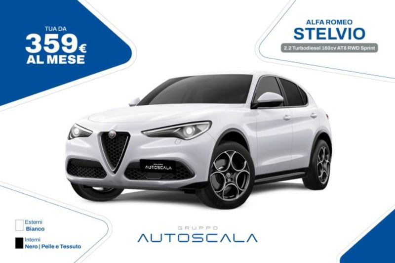 Alfa Romeo Stelvio Stelvio 2.2 Turbodiesel 160 CV AT8 RWD Sprint