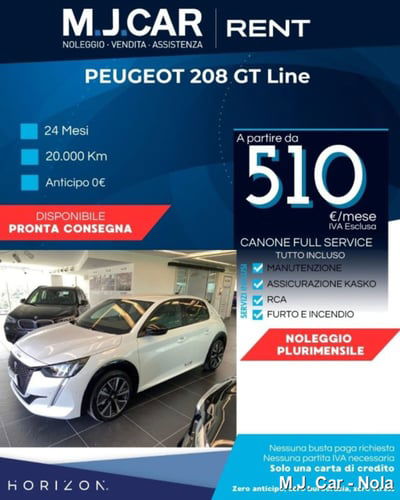 Peugeot 208 PureTech 130 Stop&Start EAT8 5 porte GT Pack nuova