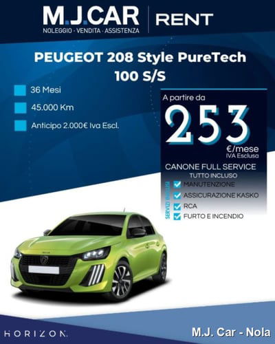 Peugeot 208 1.2 puretech Active s&s 100cv nuova