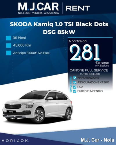 Skoda Kamiq 1.0 tsi Black Dots 115cv dsg nuova