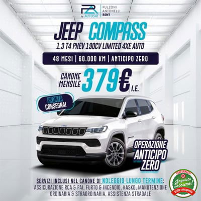 Jeep Compass 1.3 T4 190CV PHEV AT6 4xe Limited nuova