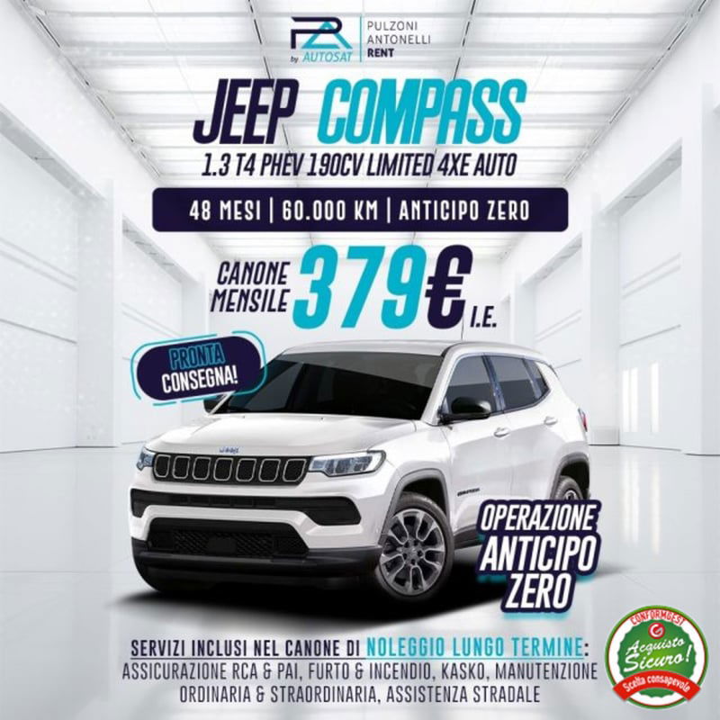 Jeep Compass 1.3 T4 190CV PHEV AT6 4xe Limited