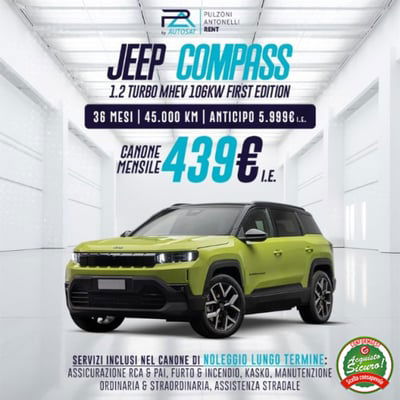 Jeep Compass 1.2 turbo e-hybrid mhev First Edition fwd 145cv e-dct6 nuova