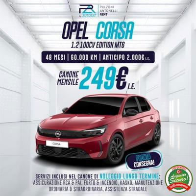 Opel Corsa 1.2 100 CV aut. Edition nuova