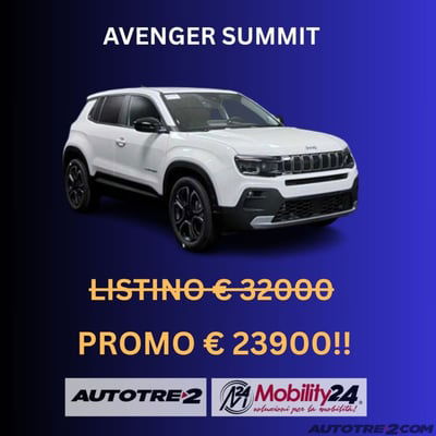 Jeep Avenger 1.2 turbo Summit fwd 100cv nuova
