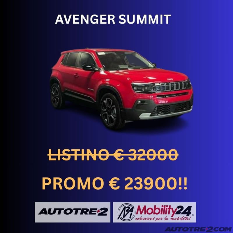 Jeep Avenger 1.2 turbo Summit fwd 100cv