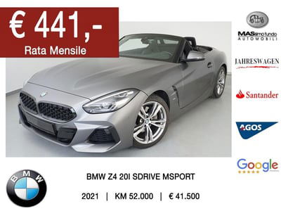 BMW Z4 Cabrio Z4 sDrive20i Msport usata