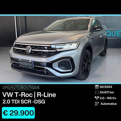 Volkswagen T-Roc 2.0 tdi R-Line 4motion 150cv dsg usata