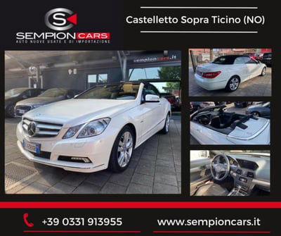 Mercedes-Benz Classe E Cabrio 200 CGI Cabrio BlueEFFICIENCY Avantgarde usata