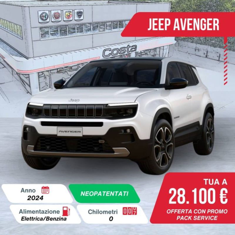 Jeep Avenger 1.2 turbo Summit fwd 100cv