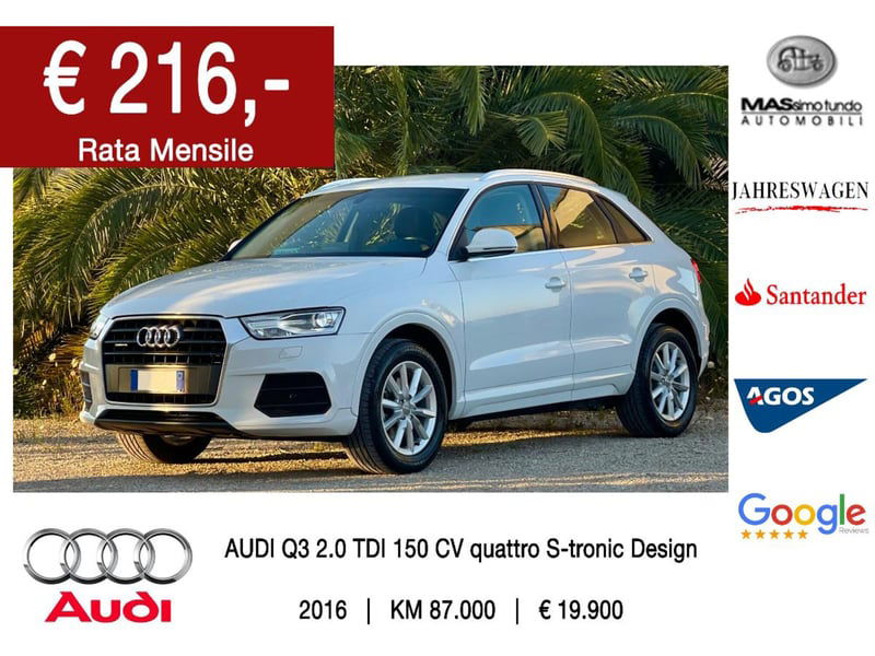 Audi Q3 2.0 TDI 150 CV quattro S tronic Design