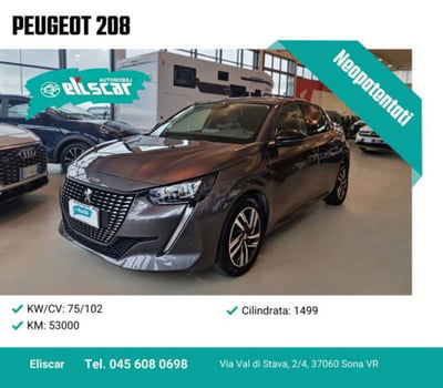 Peugeot 208 BlueHDi 100 Stop&Start 5 porte Allure usata