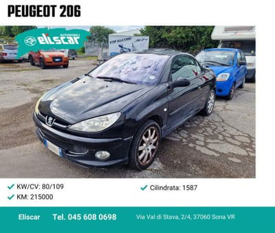 Peugeot 206 Cabrio 16V CC usata