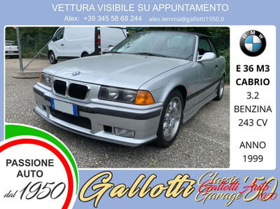 BMW Serie 3 Cabrio M3 3.2 cat let usata