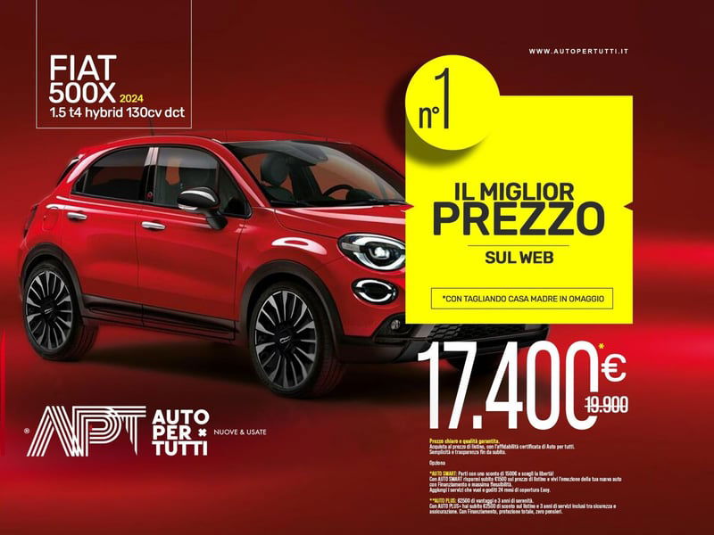 Fiat 500X 1.5 t4 hybrid 130cv dct