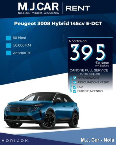 Peugeot 3008 1.2 hybrid Allure 145cv e-dcs6 nuova
