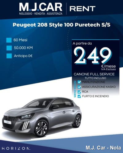 Peugeot 208 1.2 puretech Active s&s 100cv nuova