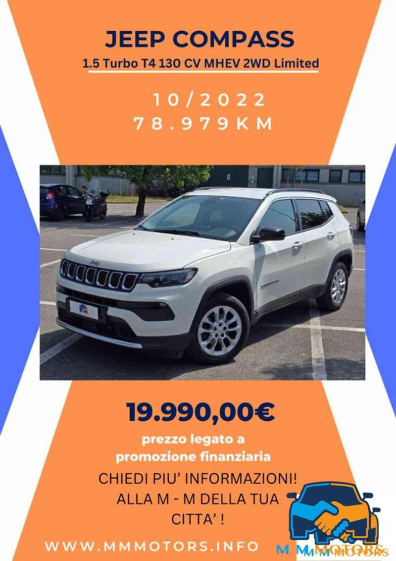 Jeep Compass 1.5 Turbo T4 130CV MHEV 2WD Limited