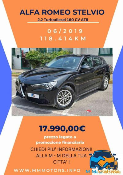 Alfa Romeo Stelvio Stelvio 2.2 Turbodiesel 160 CV AT8 RWD Sport-Tech usata