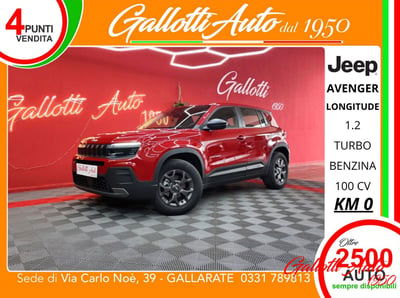 Jeep Avenger 1.2 turbo Longitude fwd 100cv nuova