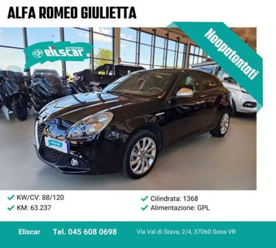 Alfa Romeo Giulietta 1.4 Turbo Giulietta Gpl 120cv usata