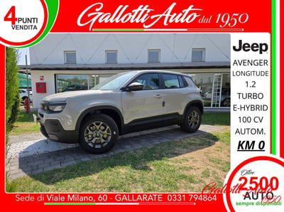 Jeep Avenger 1.2 turbo Longitude fwd 100cv nuova