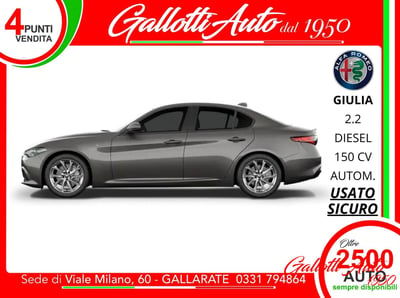 Alfa Romeo Giulia 2.2 Turbodiesel 150 CV AT8 usata