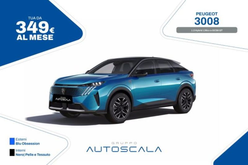 Peugeot 3008 1.2 hybrid GT 145cv e-dcs6