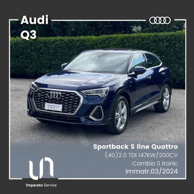 Audi Q3 Sportback 40 TDI quattro S tronic S line edition usata