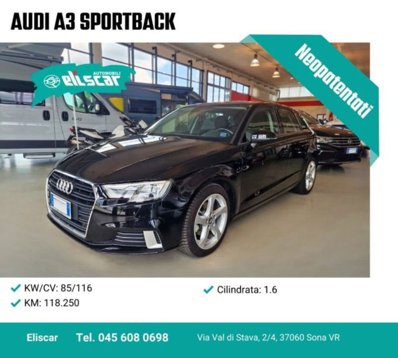 Audi A3 Sportback 1.6 TDI 116 CV