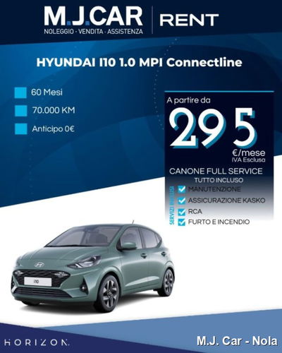 Hyundai i10 1.0 mpi Connectline 63cv nuova