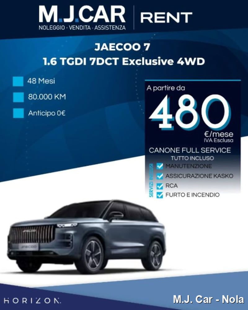 Jaecoo Jaecoo 7 1.6 tgdi Exclusive 4wd 7dct