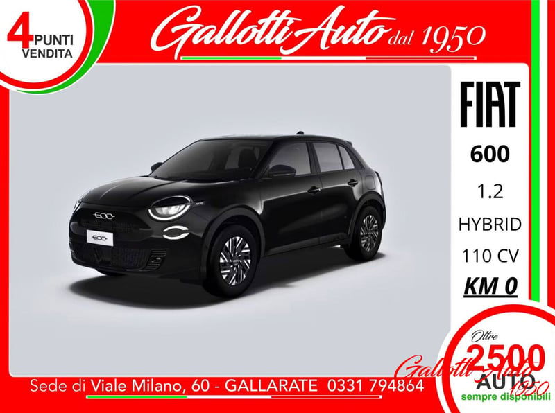 Fiat 600 1.2 hybrid Pop 110cv auto