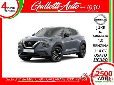 Nissan Juke 1.0 dig-t N-Connecta 114cv usata