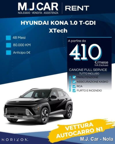 Hyundai Kona 1.0 t-gdi XTech 2wd 115cv mt nuova