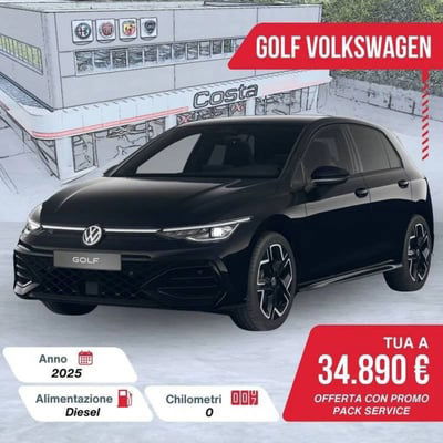 Volkswagen Golf 2.0 TDI 150 CV DSG SCR 4Motion R-Line nuova