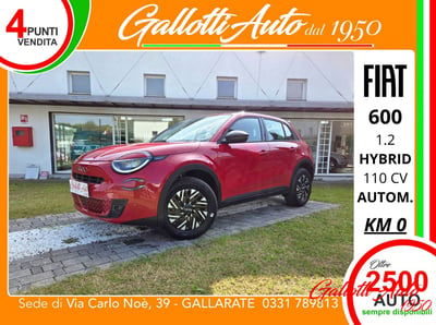 Fiat 600 1.2 hybrid 110cv auto