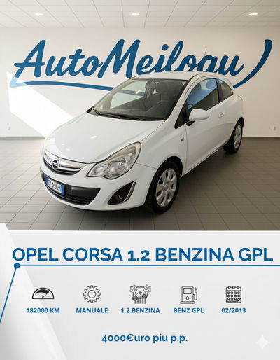 Opel Corsa 1.2 85CV 3 porte GPL-TECH Edition usata