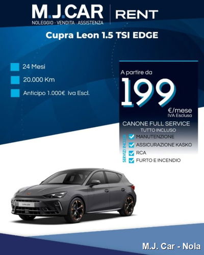 Cupra Leon 1.5 tsi 150cv nuova