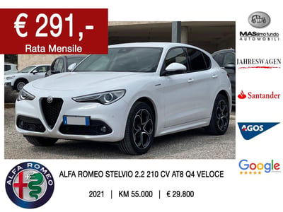 Alfa Romeo Stelvio Stelvio 2.2 Turbodiesel 210 CV AT8 Q4 Super usata