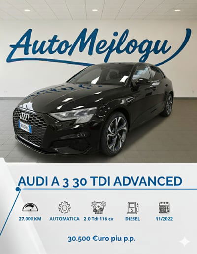 Audi A3 Sportback 30 TDI S tronic Business Advanced
