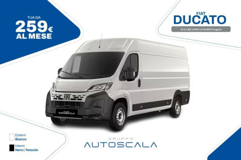 Fiat Ducato Furgone Vetrato 33 MH2 2.2 mjt3 140cv  serie 9