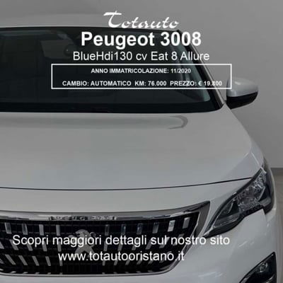 Peugeot 3008 BlueHDi 130 S&S EAT8 Allure Pack usata